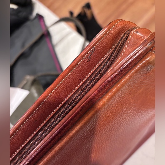 Johnston & Murphy Brown Leather Men's computer case - Picture 3 of 9